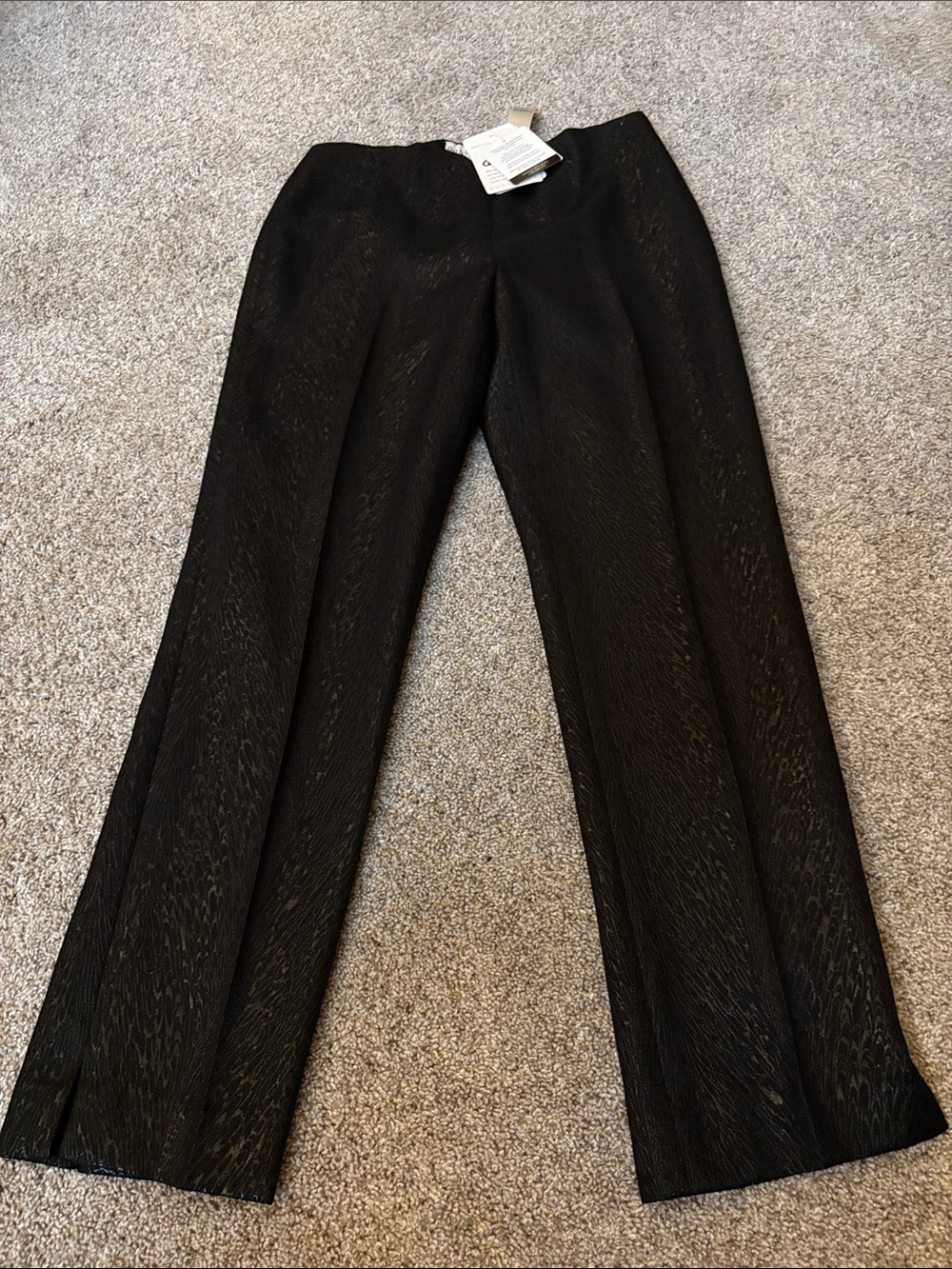 Doncaster Black Straight-Leg Dress Pants
